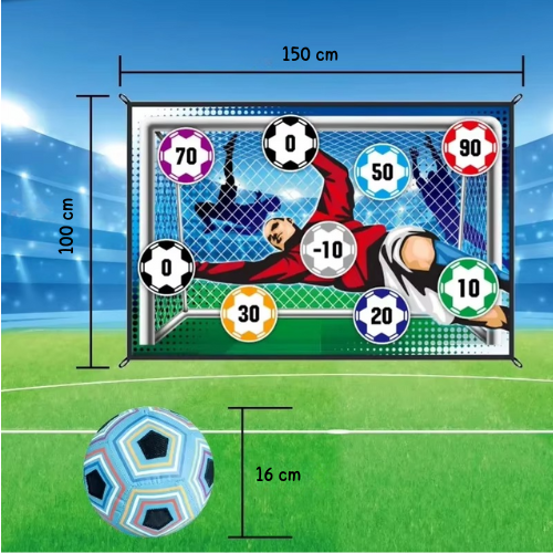 Kit de Football pour Enfants – Le Jeu d'Activité 2-en-1 (Intérieur & Extérieur)
