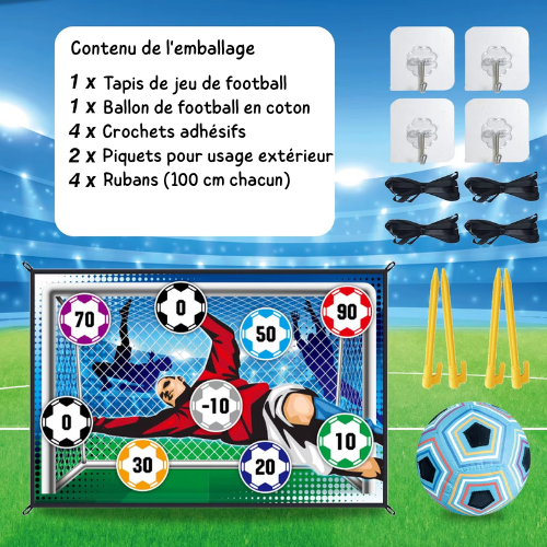 Kit de Football pour Enfants – Le Jeu d'Activité 2-en-1 (Intérieur & Extérieur)