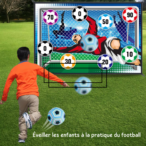 Kit de Football pour Enfants – Le Jeu d'Activité 2-en-1 (Intérieur & Extérieur)