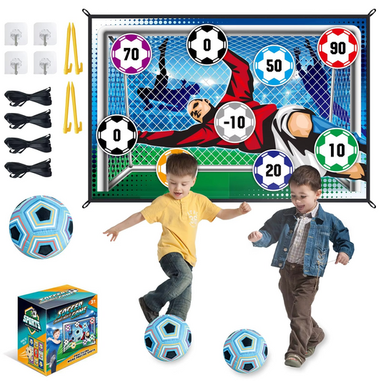 Kit de Football pour Enfants – Le Jeu d'Activité 2-en-1 (Intérieur & Extérieur)