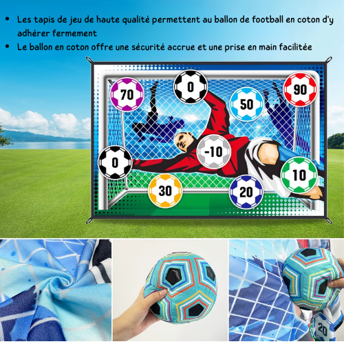 Kit de Football pour Enfants – Le Jeu d'Activité 2-en-1 (Intérieur & Extérieur)
